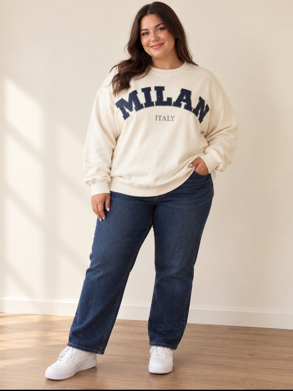 White MILAN ITALY pullover